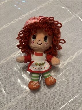 Strawberry Shortcake-Inspired Red-Haired Plush Doll for Kids